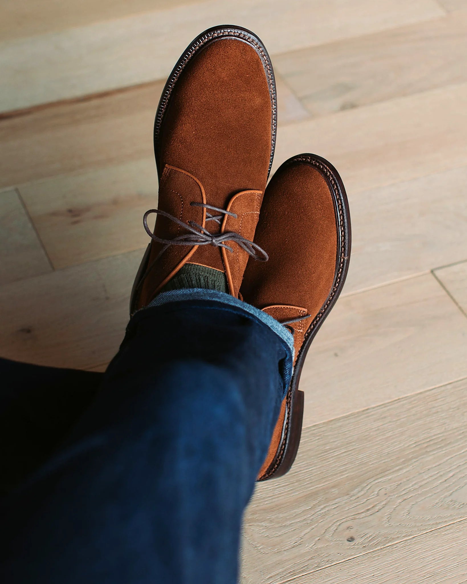 Unlined Chukka - Bourbon Suede