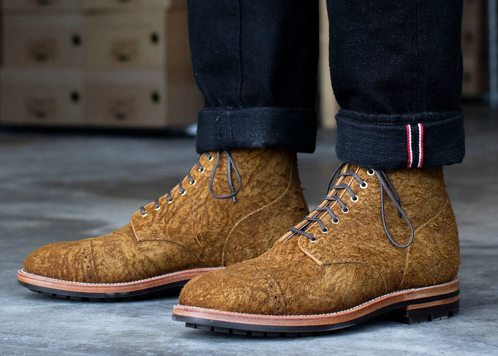 Bronze Rough Suede Service Boot — Goodyear welted leather boot
