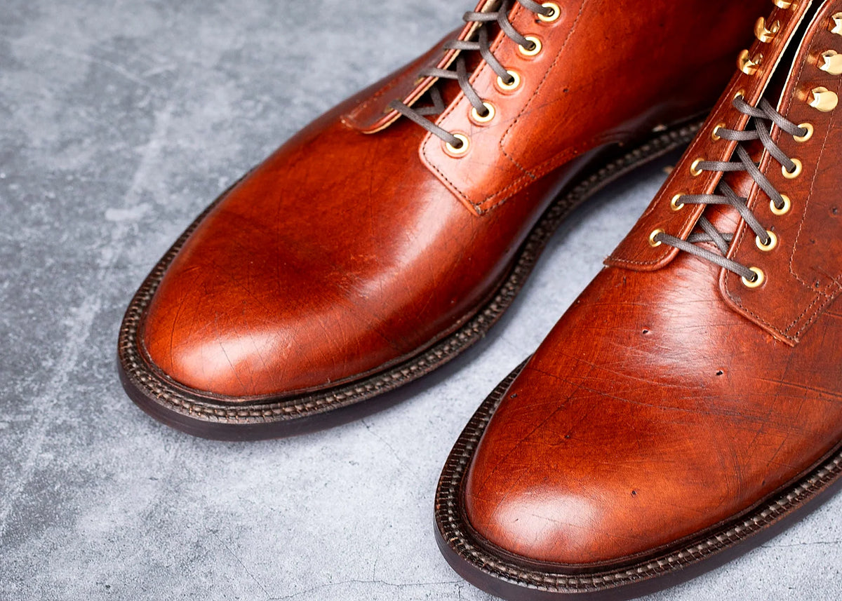 Cognac Ecbatana Lux Dress Boot — Goodyear welted leather boot