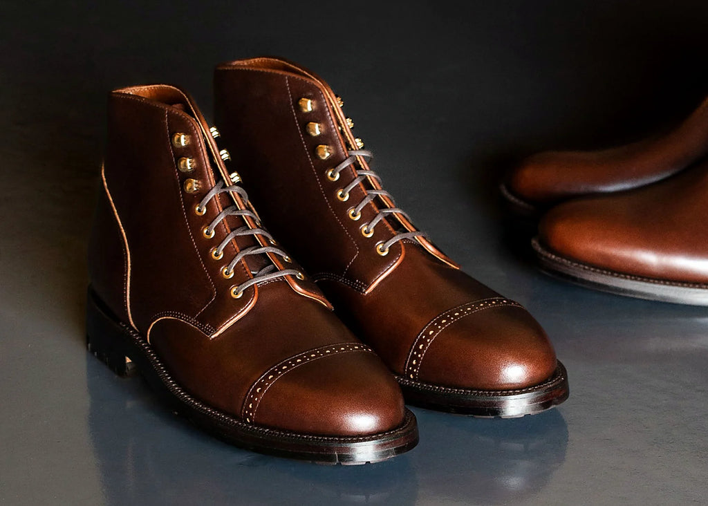Crimson Chromexcel Cap Toe Boot — Goodyear welted leather boot