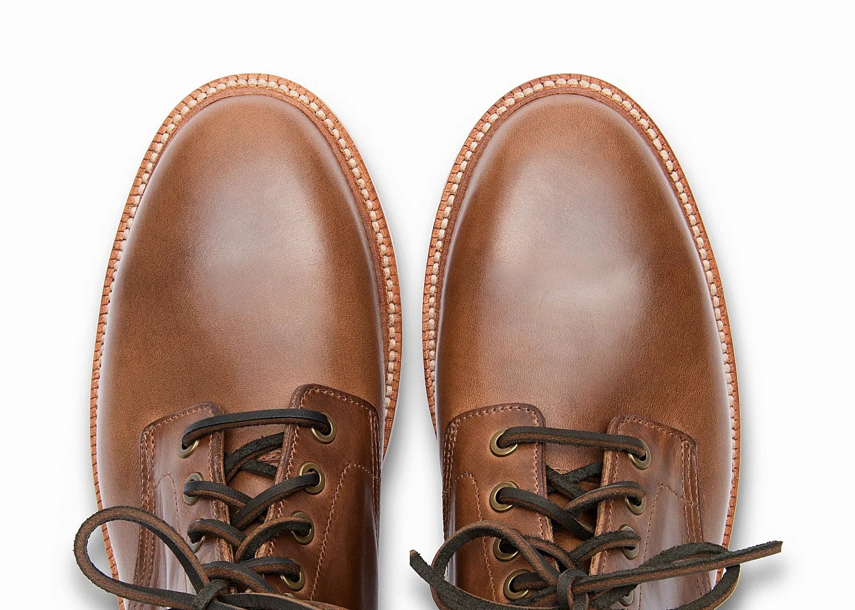 Dune Chromexcel boot on a micro stud rubber outsole, cork filler over a steel shank