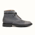 cap toe boot in Frost Waxed Commander with gunmetal eyelets and speed hooks