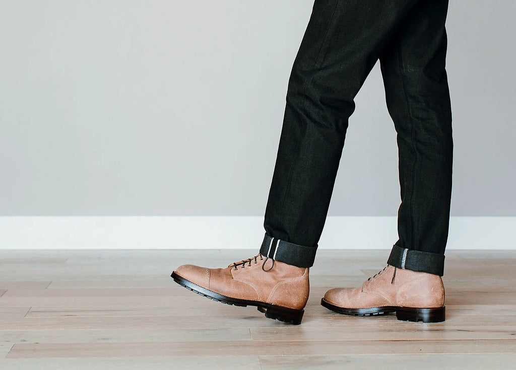 Natural Waxed Commander Service Boot — Goodyear welted leather boot